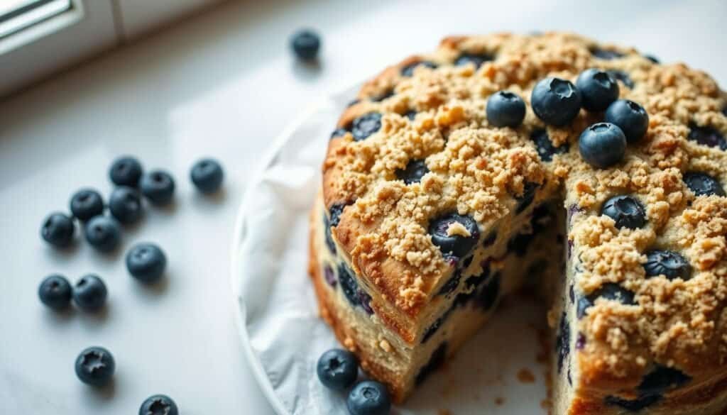 Blueberry Coffee Cake Recipe with Sour Cream